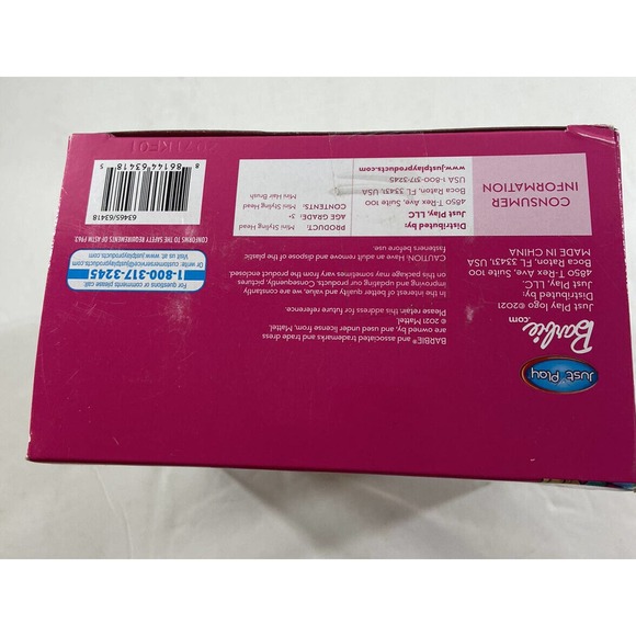 Barbie New Color Highlights Mini Styling Head with Brush New in Box NRFB - Picture 3 of 4